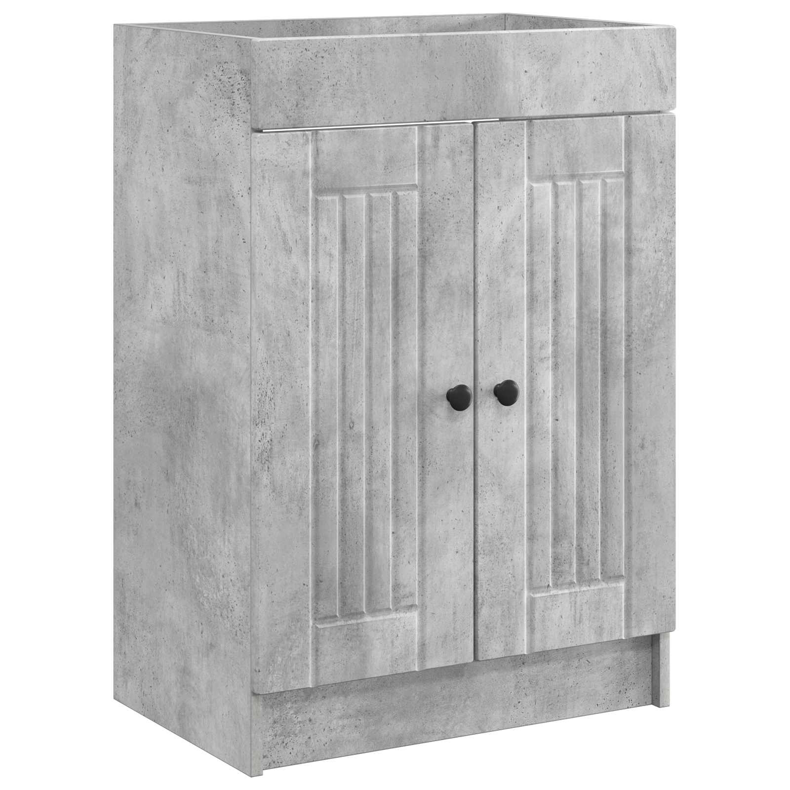 vidaXL Bathroom under Sink Cabinet Concrete Grey 56 x 37.5 x 81 cm 2