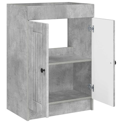 vidaXL Bathroom under Sink Cabinet Concrete Grey 56 x 37.5 x 81 cm 4