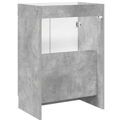 vidaXL Bathroom under Sink Cabinet Concrete Grey 56 x 37.5 x 81 cm 6