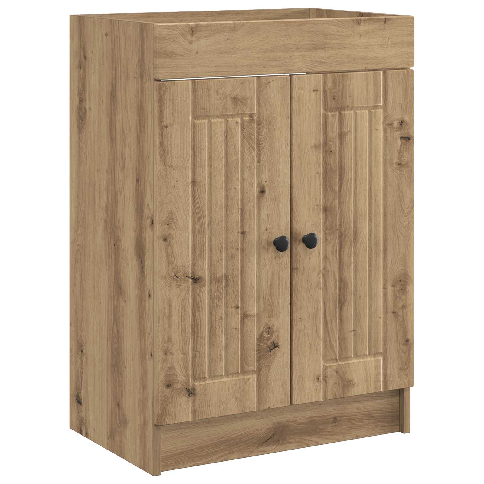 vidaXL Bathroom under Sink Cabinet Artisan Oak 56 x 37.5 x 81 cm 2
