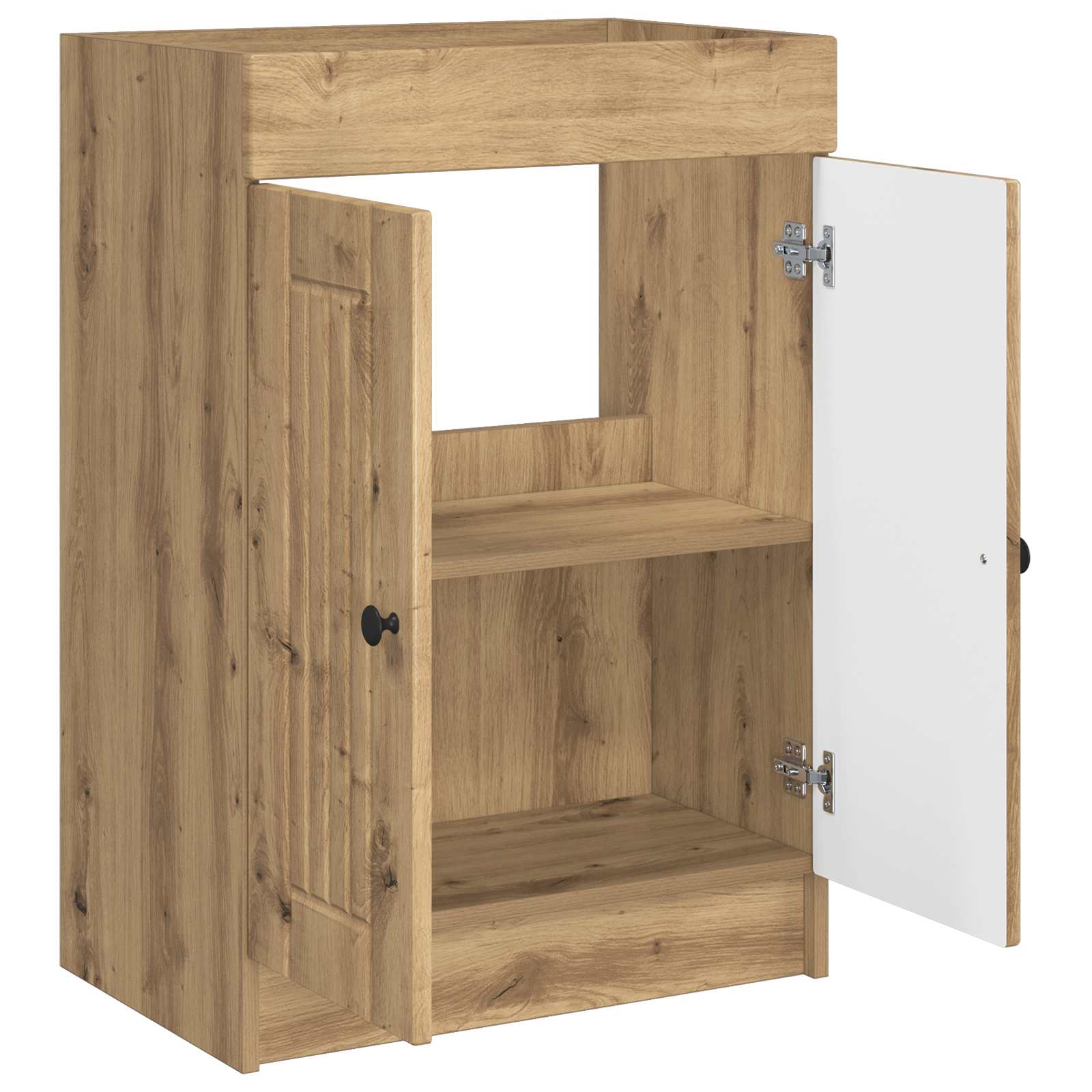 vidaXL Bathroom under Sink Cabinet Artisan Oak 56 x 37.5 x 81 cm 4
