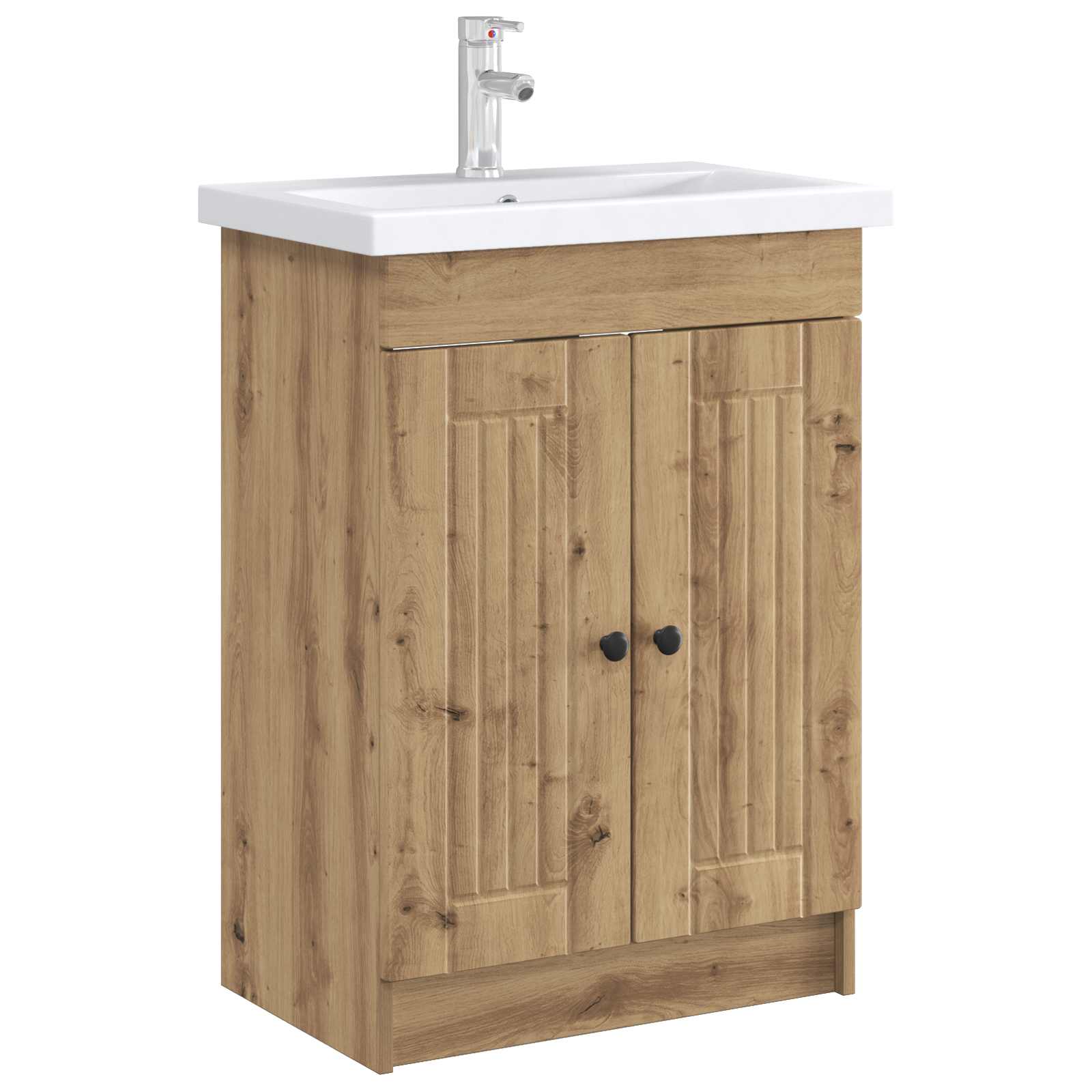vidaXL Bathroom under Sink Cabinet Artisan Oak 56 x 37.5 x 81 cm 3