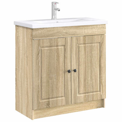 vidaXL Bathroom under Sink Cabinet Sonoma Oak 56 x 37.5 x 81 cm 3