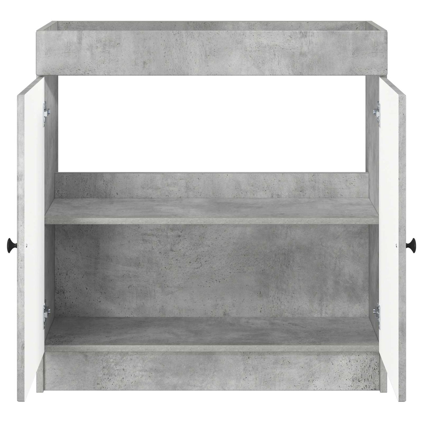 vidaXL Bathroom under Sink Cabinet Concrete Grey 56 x 37.5 x 81 cm 4