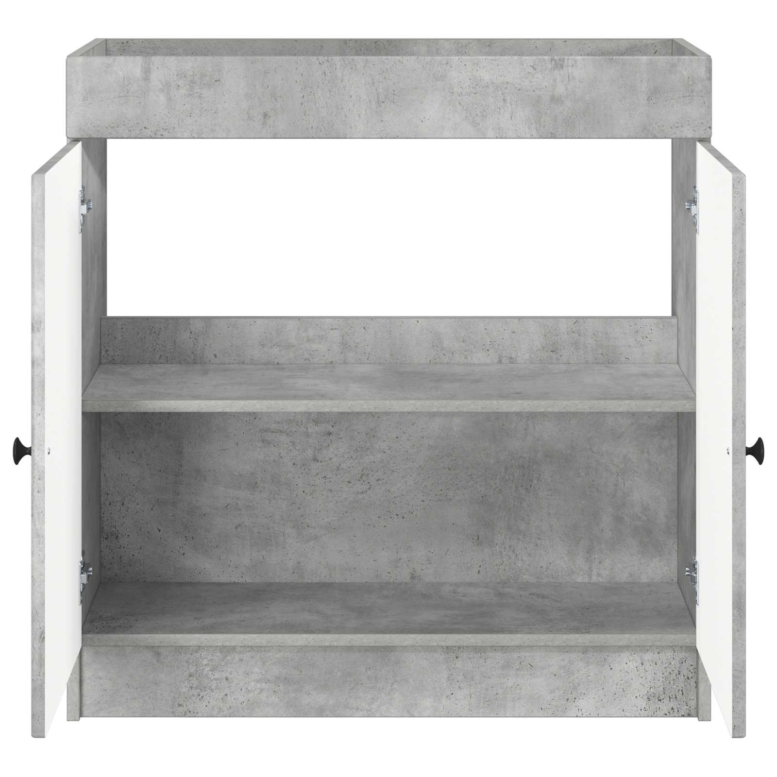 vidaXL Bathroom under Sink Cabinet Concrete Grey 56 x 37.5 x 81 cm 4