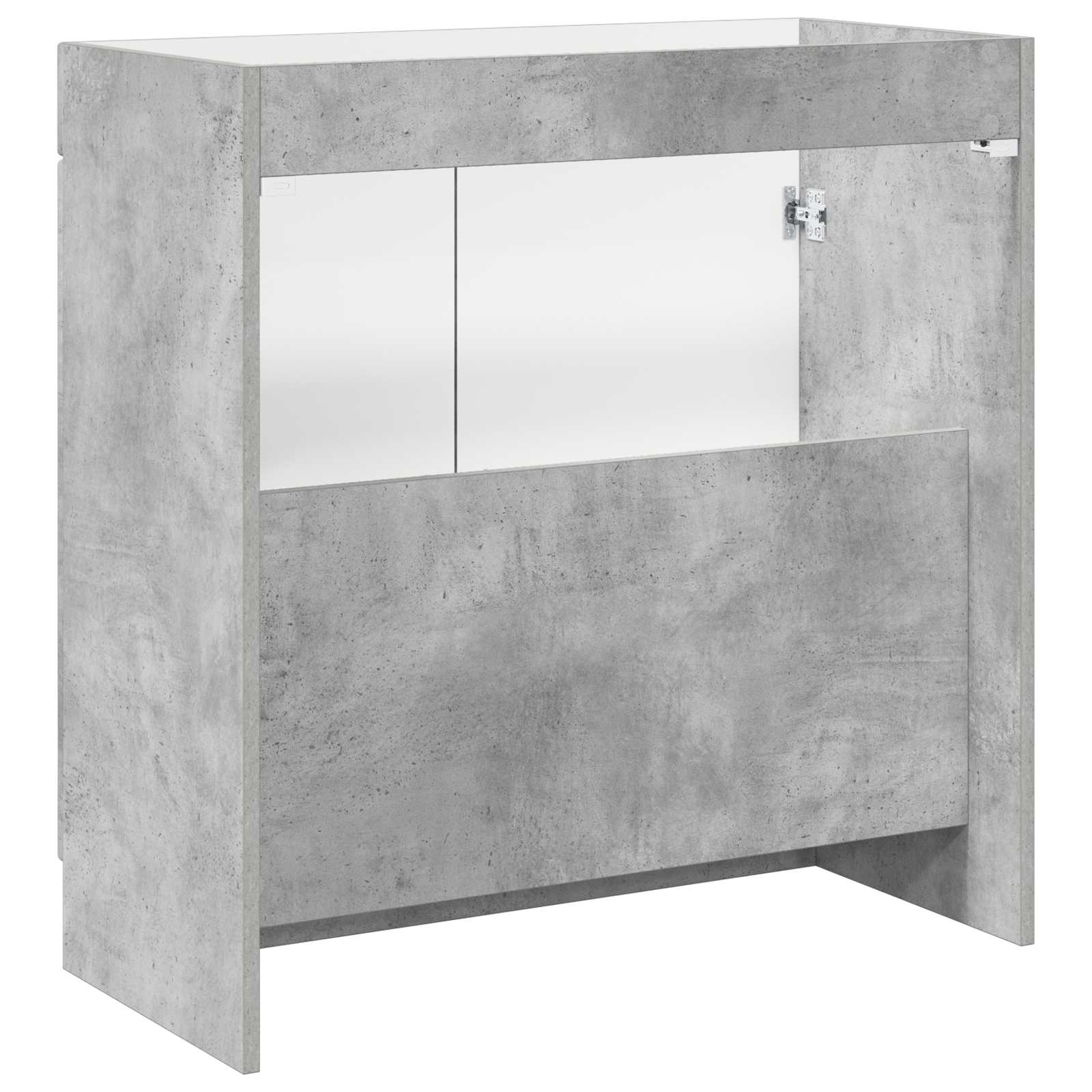 vidaXL Bathroom under Sink Cabinet Concrete Grey 56 x 37.5 x 81 cm 6