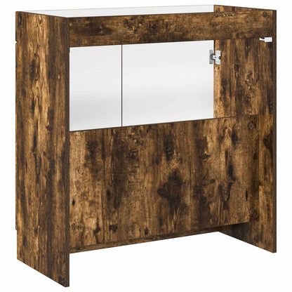 vidaXL Bathroom under Sink Cabinet Smoked Oak 56 x 37.5 x 81 cm 6