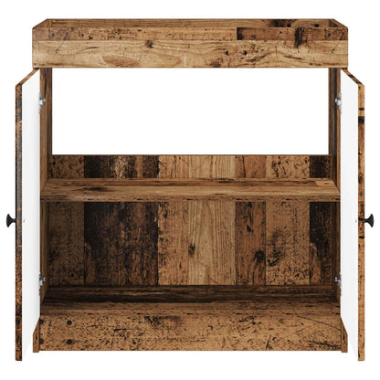 vidaXL Bathroom under Sink Cabinet Old Wood 56 x 37.5 x 81 cm 4