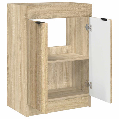 vidaXL Bathroom under Sink Cabinet Sonoma Oak 56 x 37.5 x 81 cm 4