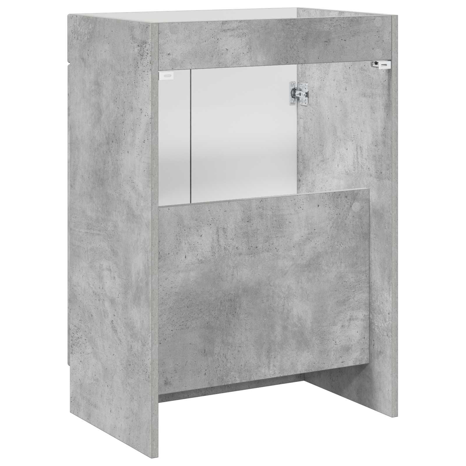 vidaXL Bathroom under Sink Cabinet Concrete Grey 56 x 37.5 x 81 cm 6