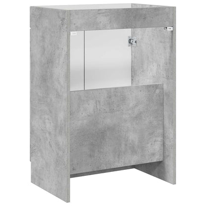 vidaXL Bathroom under Sink Cabinet Concrete Grey 56 x 37.5 x 81 cm 6