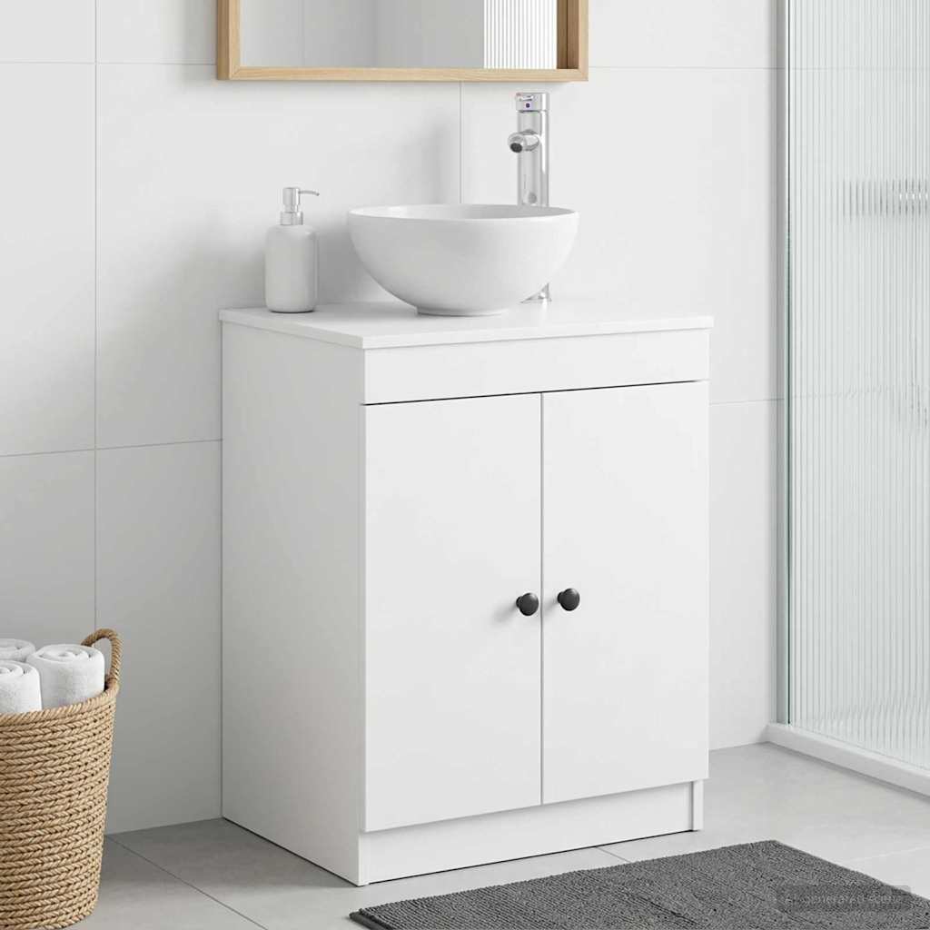 vidaXL Bathroom Cabinet White 54 x 41 x 70 cm Engineered Wood 1