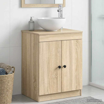 vidaXL Bathroom Cabinet Sonoma Oak 54 x 41 x 70 cm Engineered Wood 1