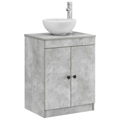 vidaXL Bathroom Cabinet Concrete Grey 54 x 41 x 70 cm Engineered Wood 3
