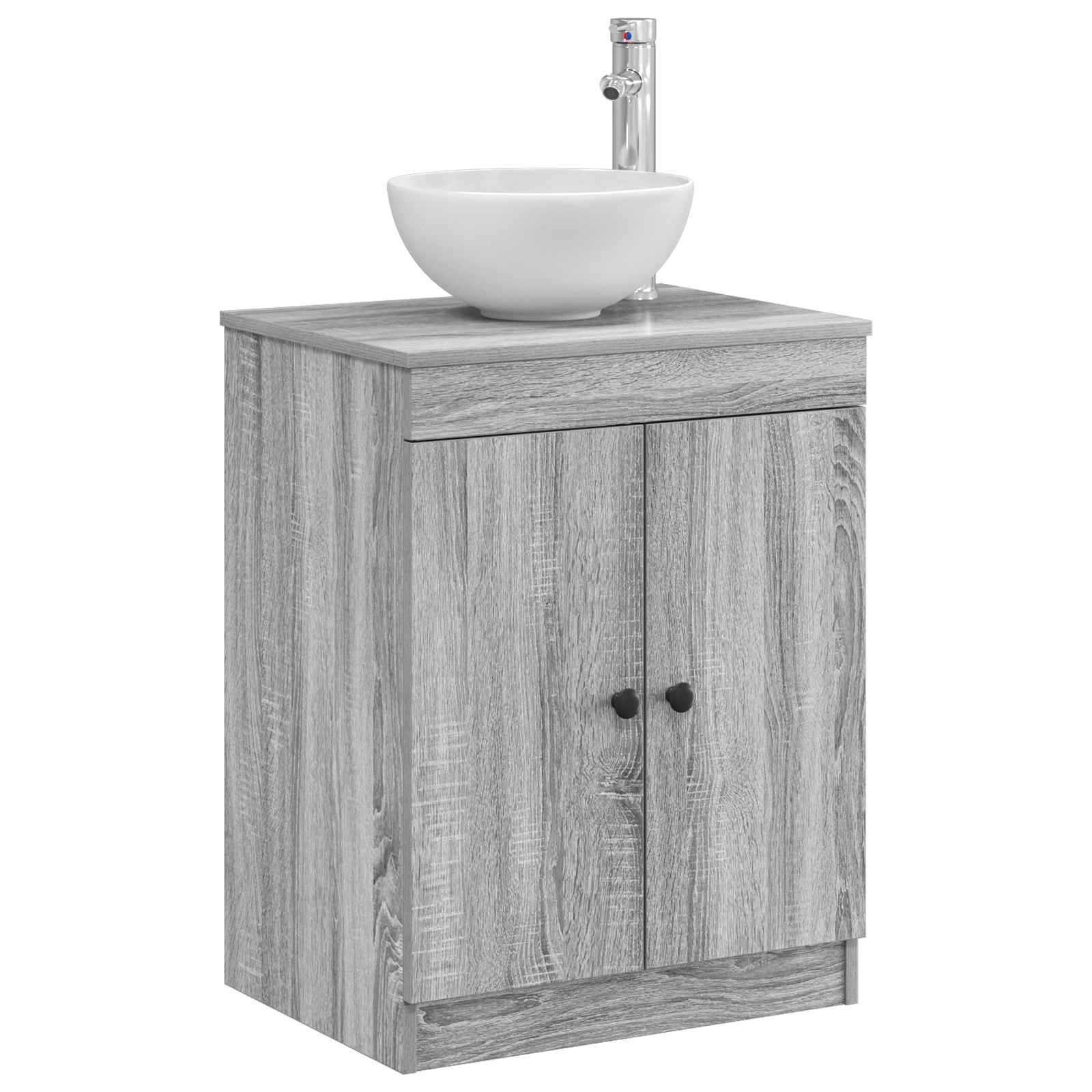 vidaXL Bathroom Cabinet Grey Sonoma 54 x 41 x 70 cm Engineered Wood 3
