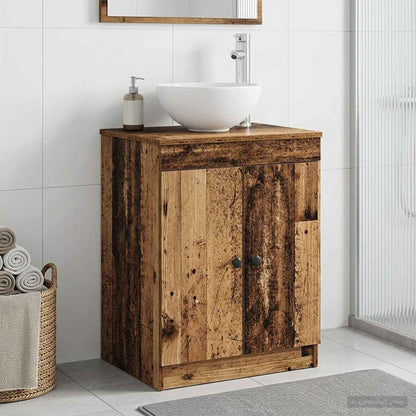 vidaXL Bathroom Cabinet Old Wood 54 x 41 x 70 cm Engineered Wood 1