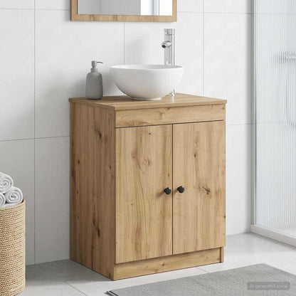 vidaXL Bathroom Cabinet Artisan Oak 54 x 41 x 70 cm Engineered Wood 1