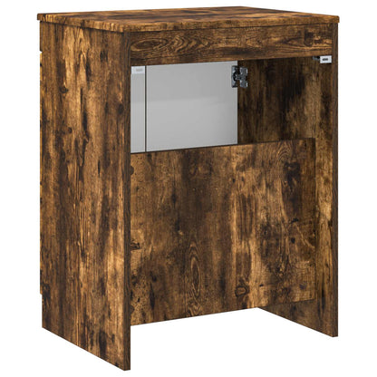 vidaXL Bathroom Cabinet Smoked Oak 54 x 41 x 70 cm Engineered Wood 6