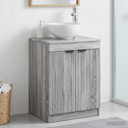 vidaXL Bathroom Cabinet Grey Sonoma 54 x 41 x 70 cm Engineered Wood 1