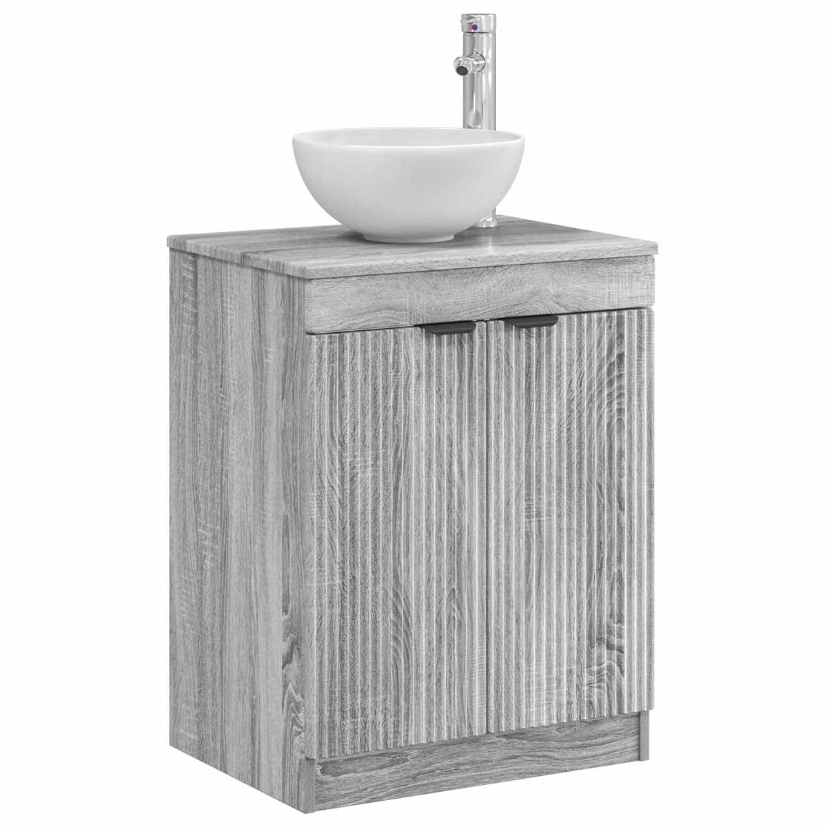 vidaXL Bathroom Cabinet Grey Sonoma 54 x 41 x 70 cm Engineered Wood 3