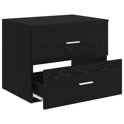 vidaXL Wall-Mounted Bathroom Cabinet Black Oak 62.5 x 44.5 x 50 cm 3