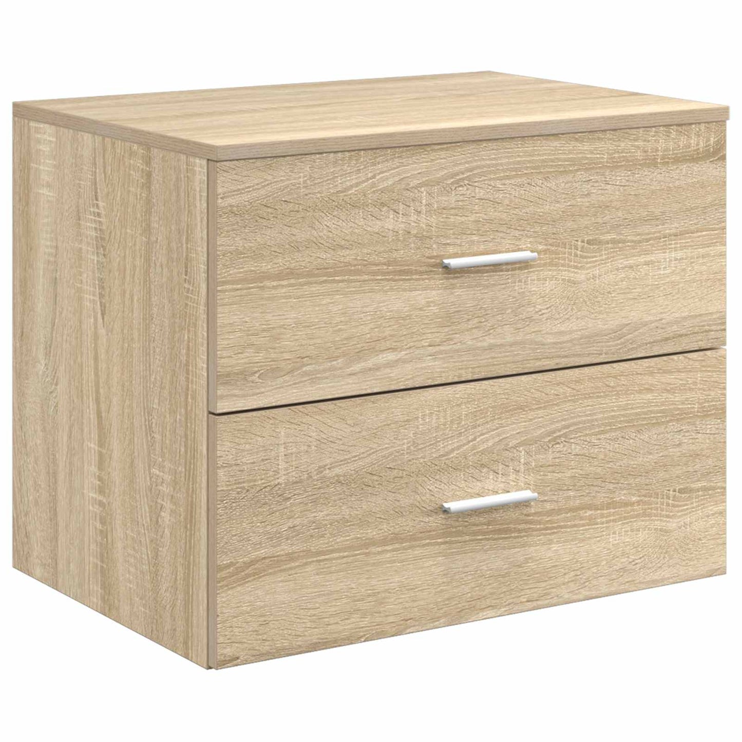 vidaXL Wall-Mounted Bathroom Cabinet Sonoma Oak 62.5 x 44.5 x 50 cm 2