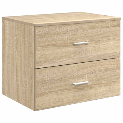 vidaXL Wall-Mounted Bathroom Cabinet Sonoma Oak 62.5 x 44.5 x 50 cm 2
