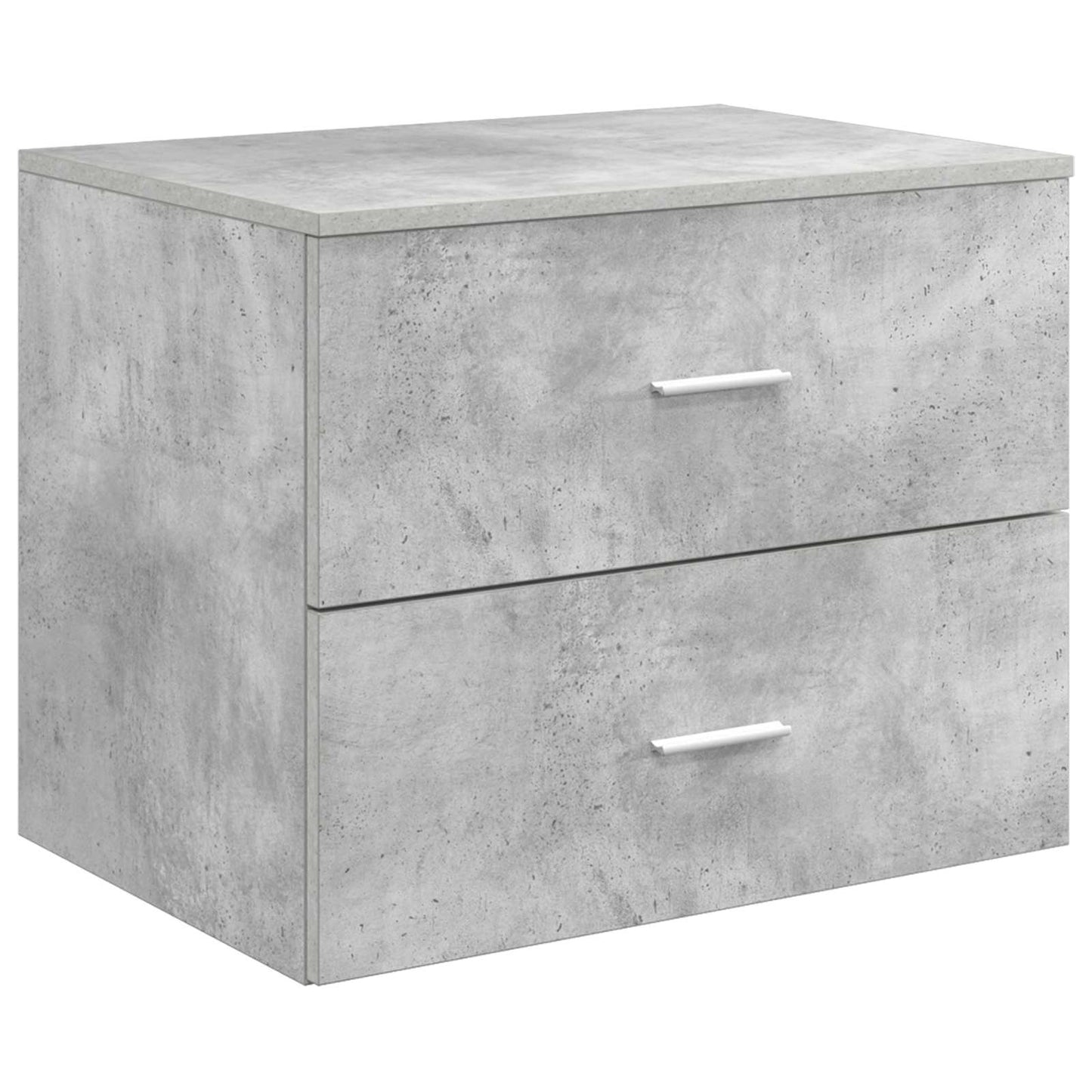 vidaXL Wall-Mounted Bathroom Cabinet Concrete Grey 62.5 x 44.5 x 50 cm 2