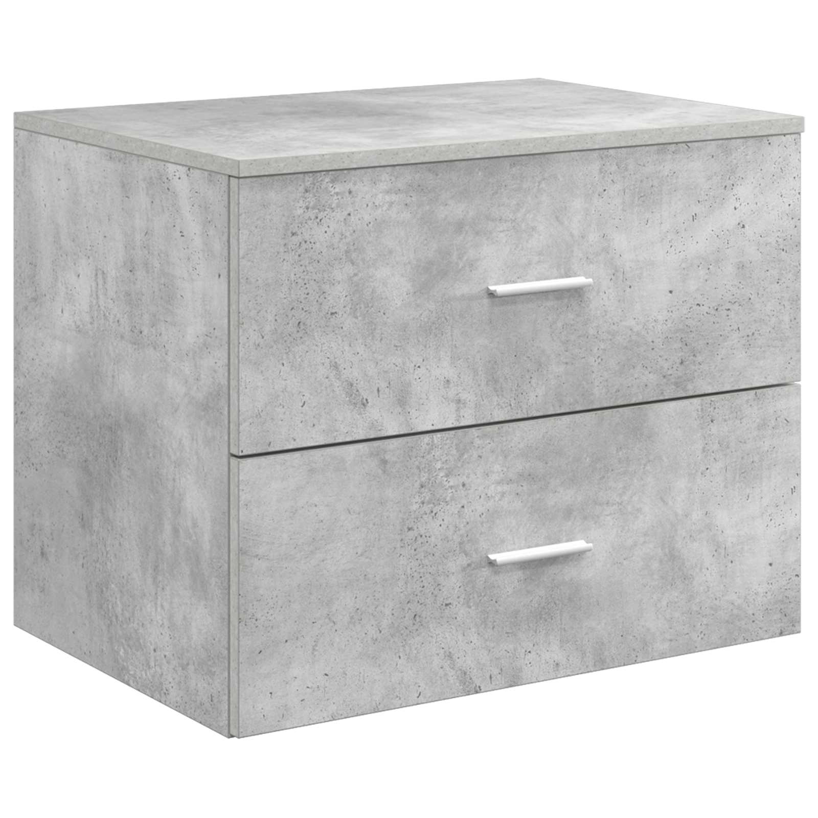 vidaXL Wall-Mounted Bathroom Cabinet Concrete Grey 62.5 x 44.5 x 50 cm 2