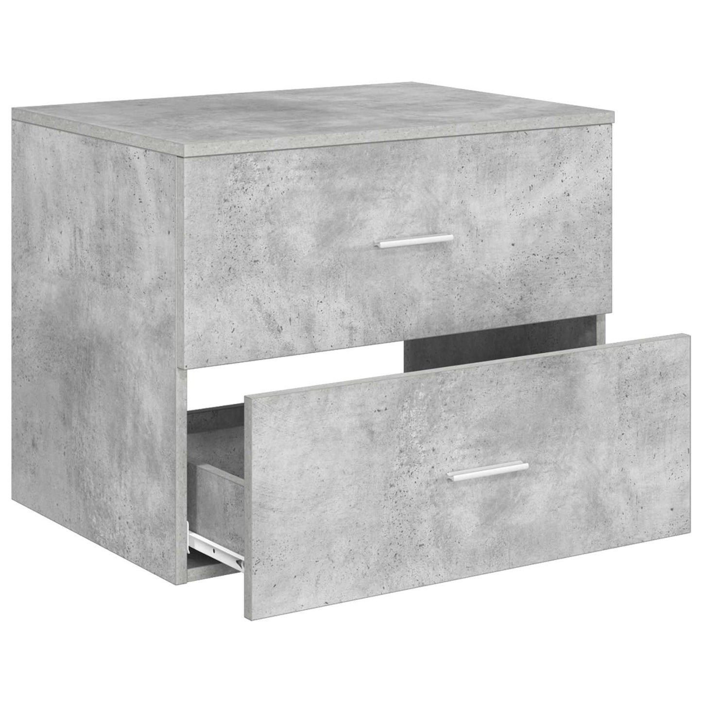 vidaXL Wall-Mounted Bathroom Cabinet Concrete Grey 62.5 x 44.5 x 50 cm 3