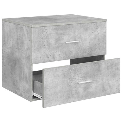 vidaXL Wall-Mounted Bathroom Cabinet Concrete Grey 62.5 x 44.5 x 50 cm 3