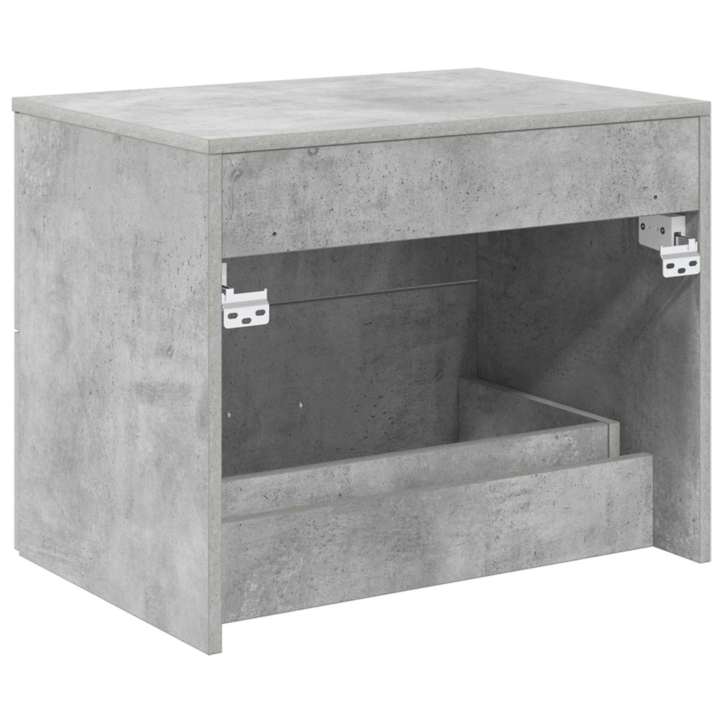 vidaXL Wall-Mounted Bathroom Cabinet Concrete Grey 62.5 x 44.5 x 50 cm 5