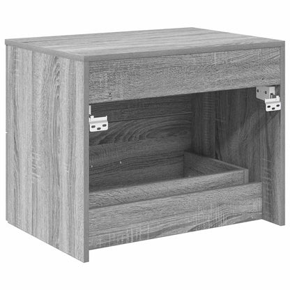 vidaXL Wall-Mounted Bathroom Cabinet Grey Sonoma 62.5 x 44.5 x 50 cm 5