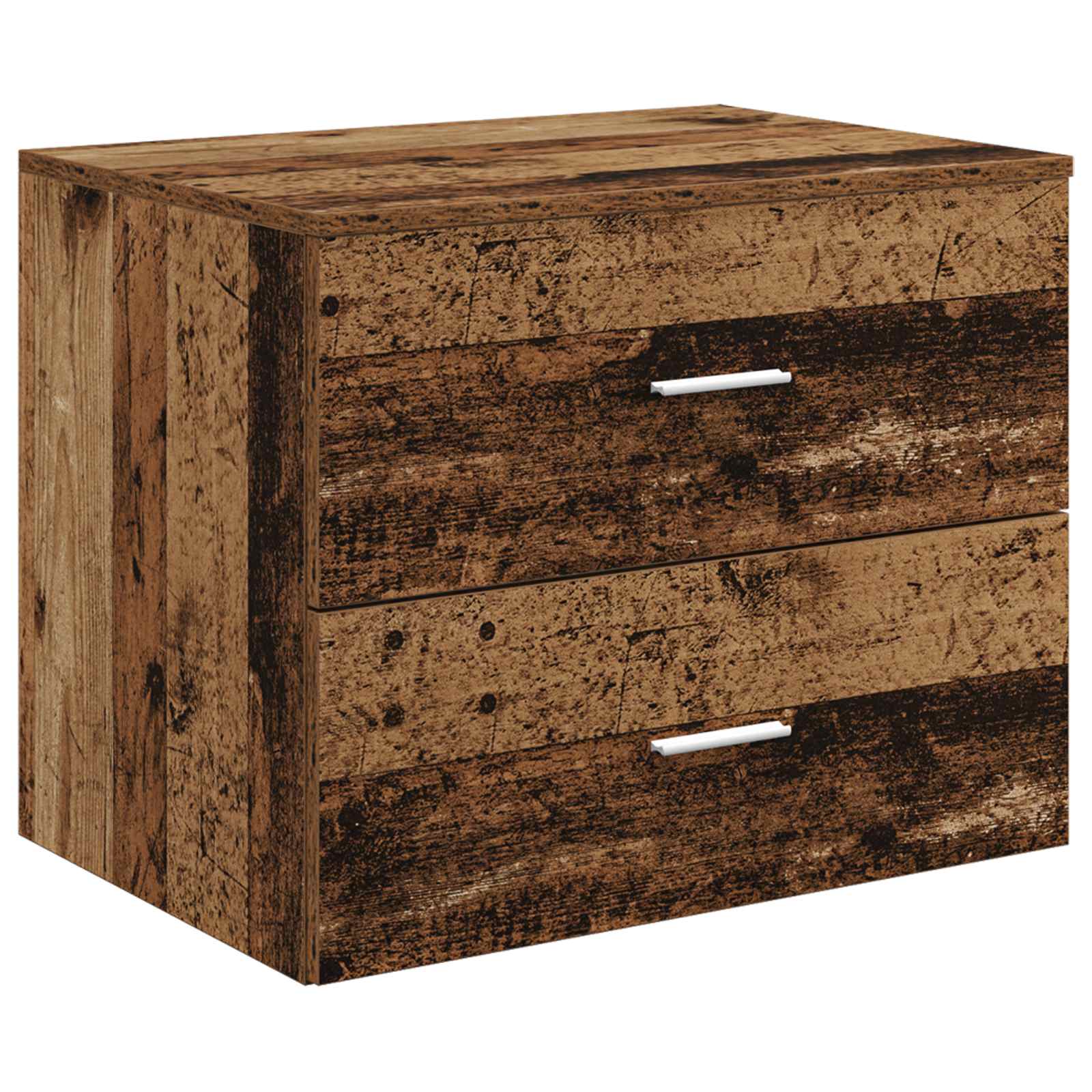 vidaXL Wall-Mounted Bathroom Cabinet Old Wood 62.5 x 44.5 x 50 cm 2