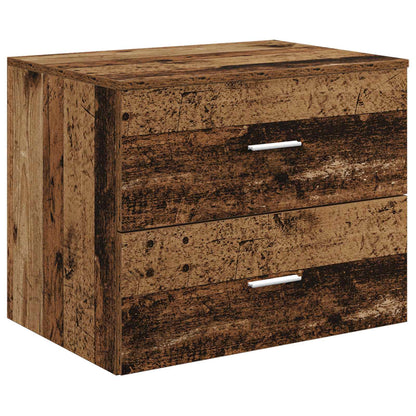 vidaXL Wall-Mounted Bathroom Cabinet Old Wood 62.5 x 44.5 x 50 cm 2