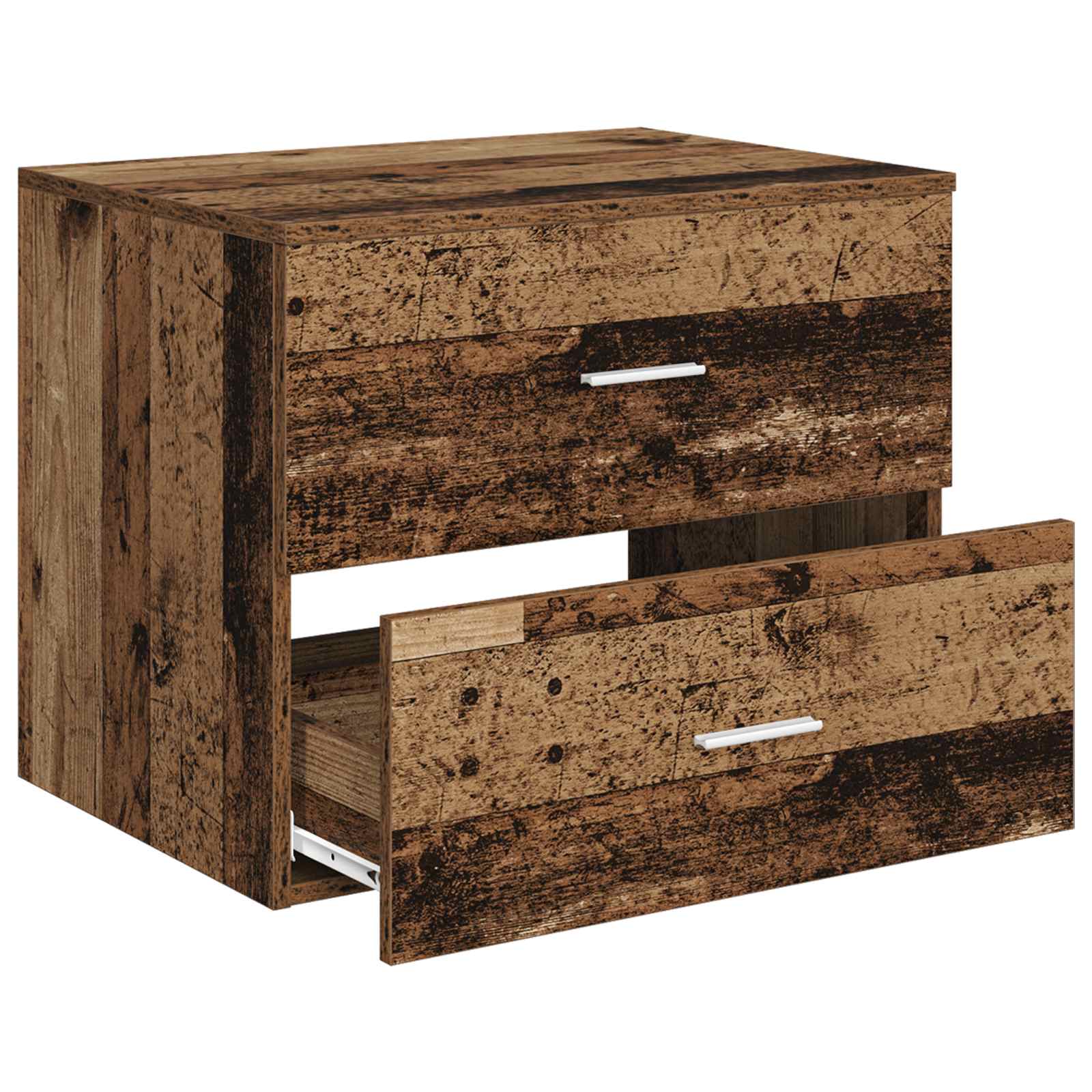 vidaXL Wall-Mounted Bathroom Cabinet Old Wood 62.5 x 44.5 x 50 cm 3