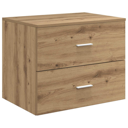 vidaXL Wall-Mounted Bathroom Cabinet Artisan Oak 62.5 x 44.5 x 50 cm 2