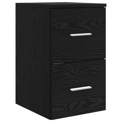 vidaXL Bathroom Cabinet In-between Black Oak 30 x 41 x 50 cm 2