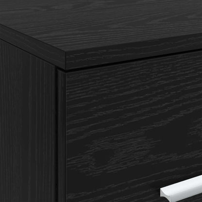 vidaXL Bathroom Cabinet In-between Black Oak 30 x 44.5 x 50 cm 6
