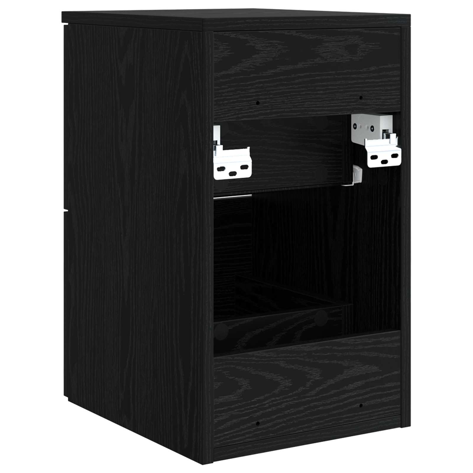vidaXL Bathroom Cabinet In-between Black Oak 30 x 44.5 x 50 cm 5