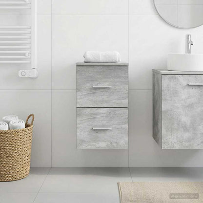 vidaXL Bathroom Cabinet In-between Concrete Grey 30 x 44.5 x 50 cm 1