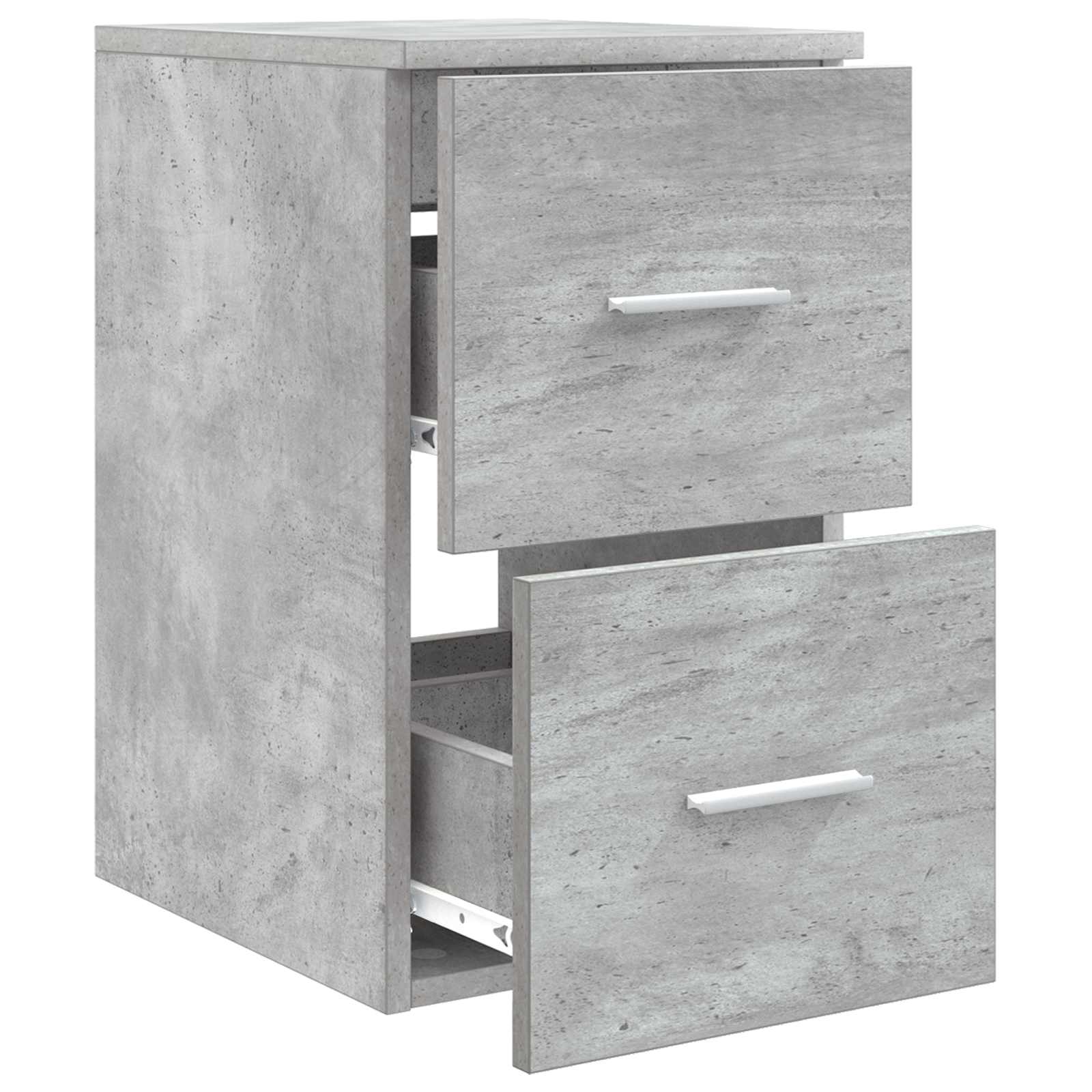 vidaXL Bathroom Cabinet In-between Concrete Grey 30 x 44.5 x 50 cm 4