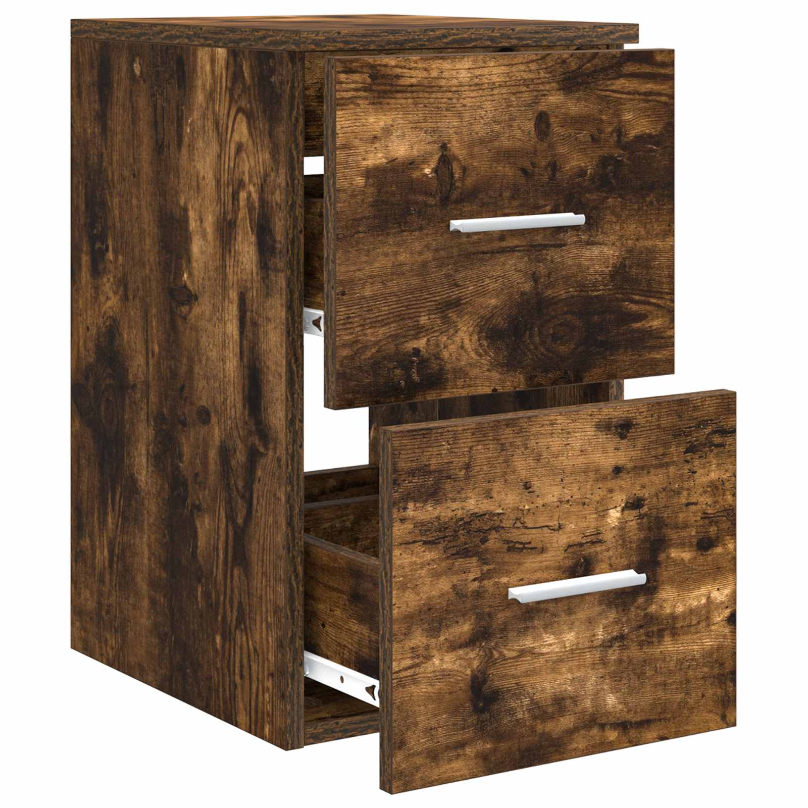 vidaXL Bathroom Cabinet In-between Smoked Oak 30 x 44.5 x 50 cm 4