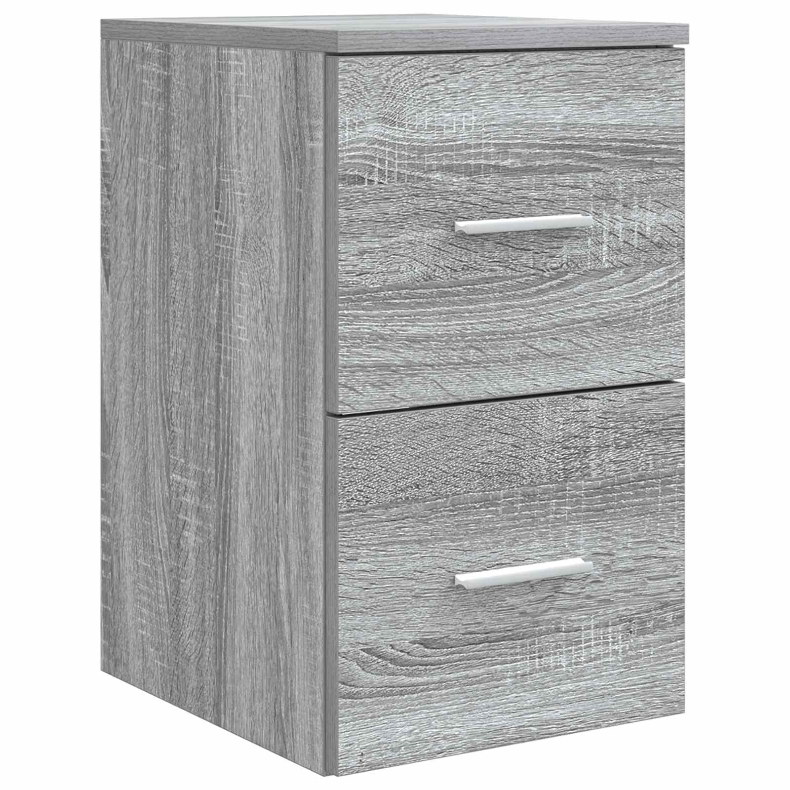 vidaXL Bathroom Cabinet In-between Grey Sonoma 30 x 44.5 x 50 cm 2