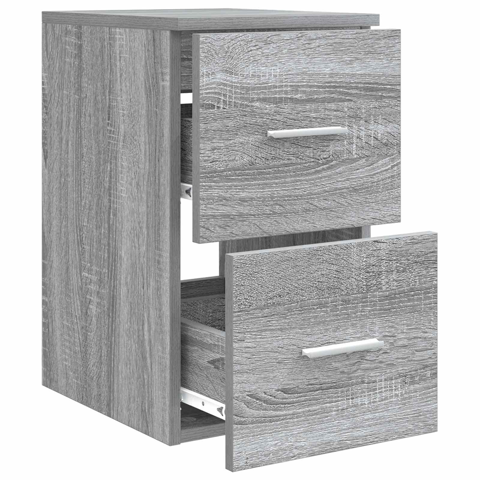 vidaXL Bathroom Cabinet In-between Grey Sonoma 30 x 44.5 x 50 cm 4
