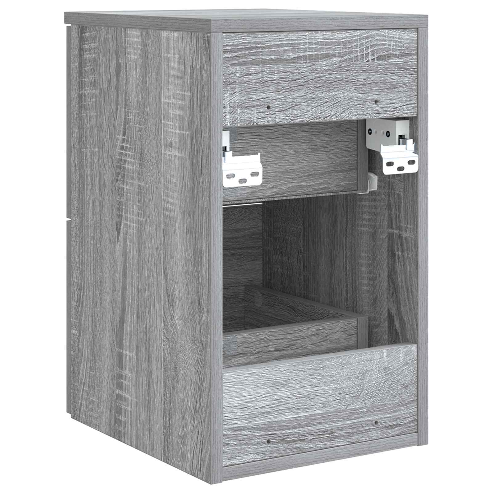 vidaXL Bathroom Cabinet In-between Grey Sonoma 30 x 44.5 x 50 cm 5