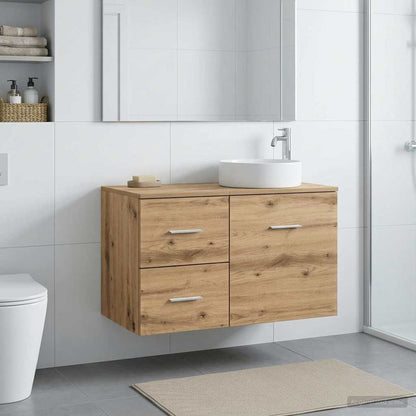 vidaXL Bathroom Cabinet In-between Old Wood 30 x 44.5 x 50 cm 1