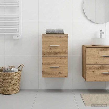 vidaXL Bathroom Cabinet In-between Old Wood 30 x 44.5 x 50 cm 3