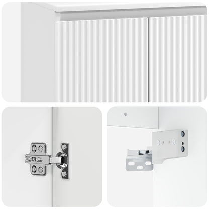 vidaXL Wall-mounted Bathroom Cabinet White 62.5 x 44.5 x 50 cm 6
