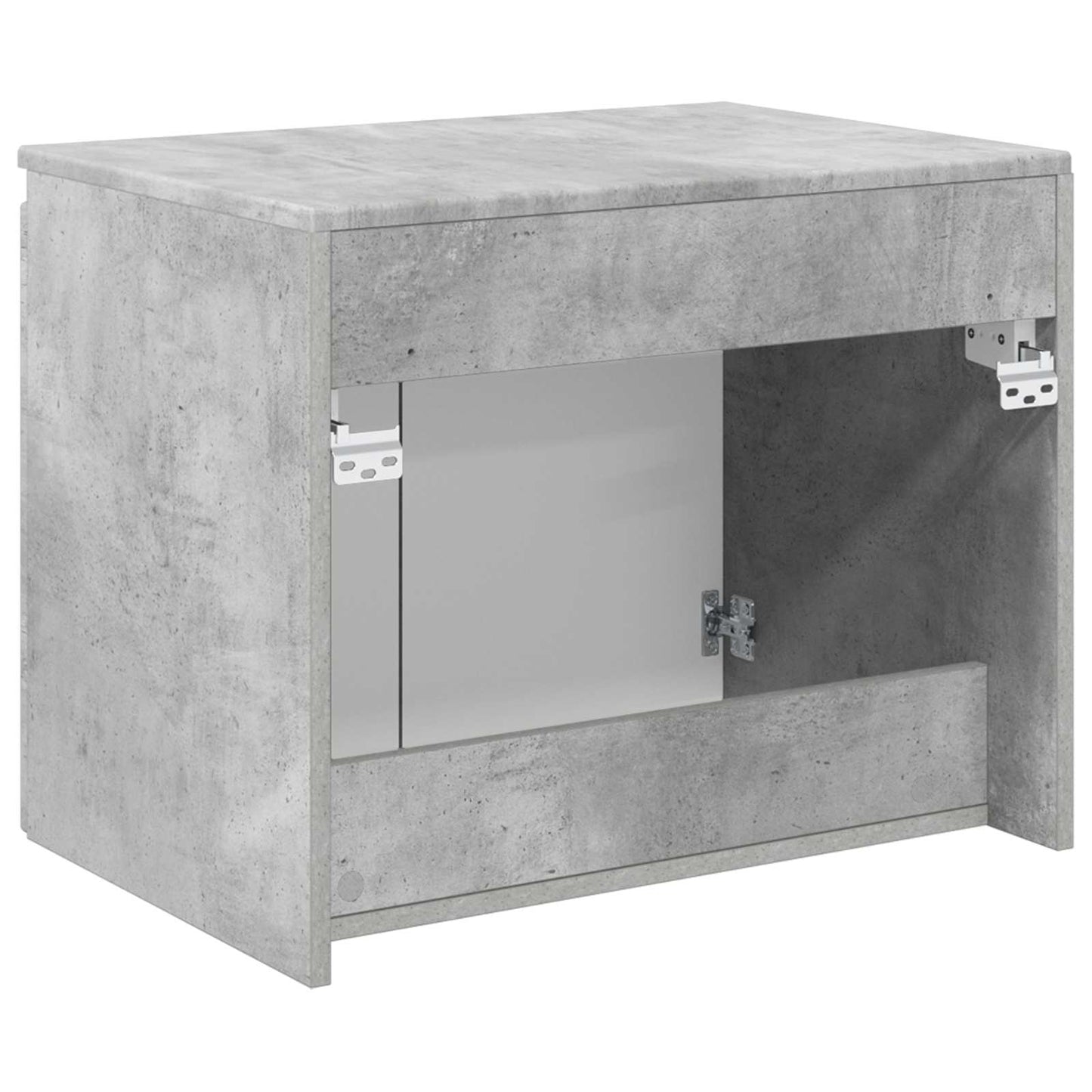vidaXL Wall-mounted Bathroom Cabinet Concrete Grey 62.5 x 44.5 x 50 cm 5